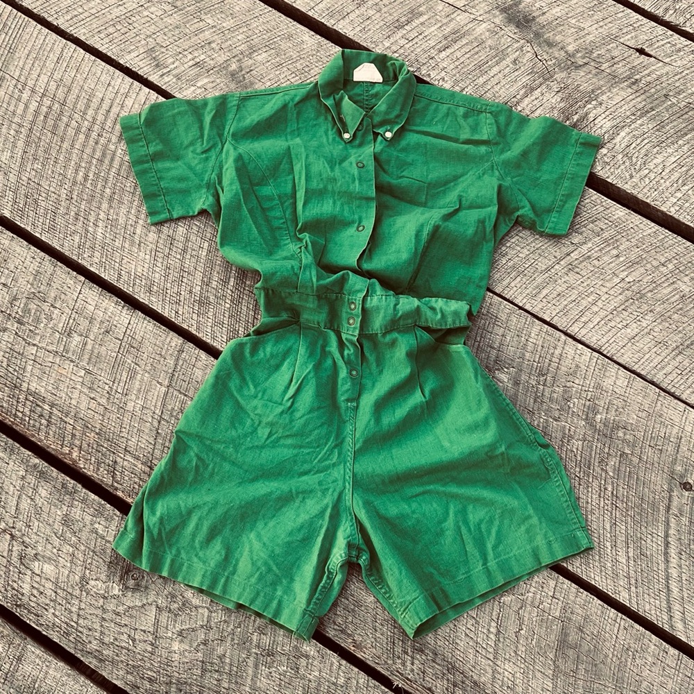 Vintage 60s Gym Class Romper